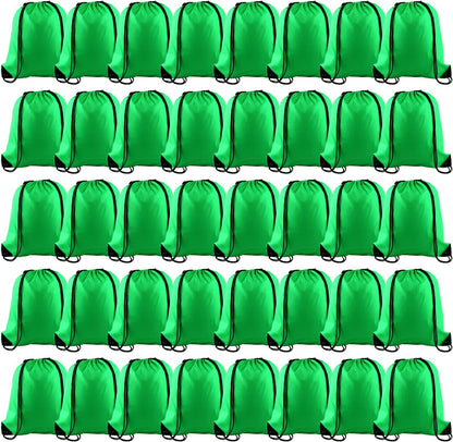 25Pcs Yellow Drawstring Bags - String Backpacks for Gym, Sport, Traveling