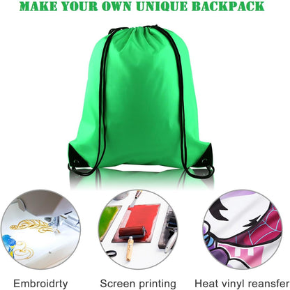 25Pcs Yellow Drawstring Bags - String Backpacks for Gym, Sport, Traveling