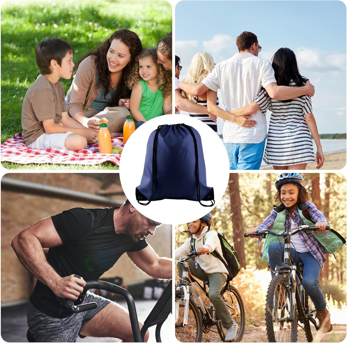 25Pcs Yellow Drawstring Bags - String Backpacks for Gym, Sport, Traveling