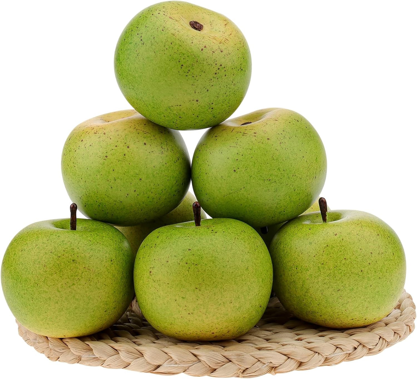 6pcs Artificial Peach Decoration Fake Nectarine Fruit Display Faux Lifelike Fruits Ornament Home Party Kitchen Christmas