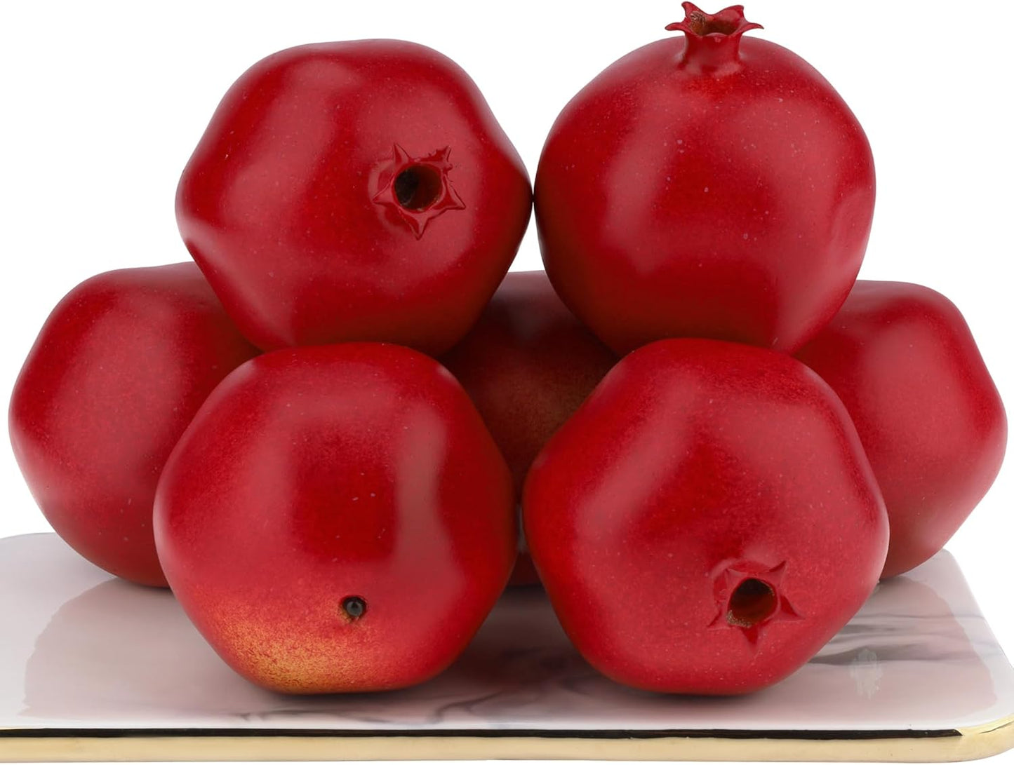 6pcs Artificial Peach Decoration Fake Nectarine Fruit Display Faux Lifelike Fruits Ornament Home Party Kitchen Christmas