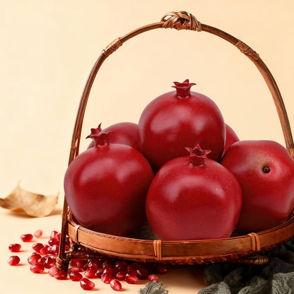 6pcs Artificial Peach Decoration Fake Nectarine Fruit Display Faux Lifelike Fruits Ornament Home Party Kitchen Christmas