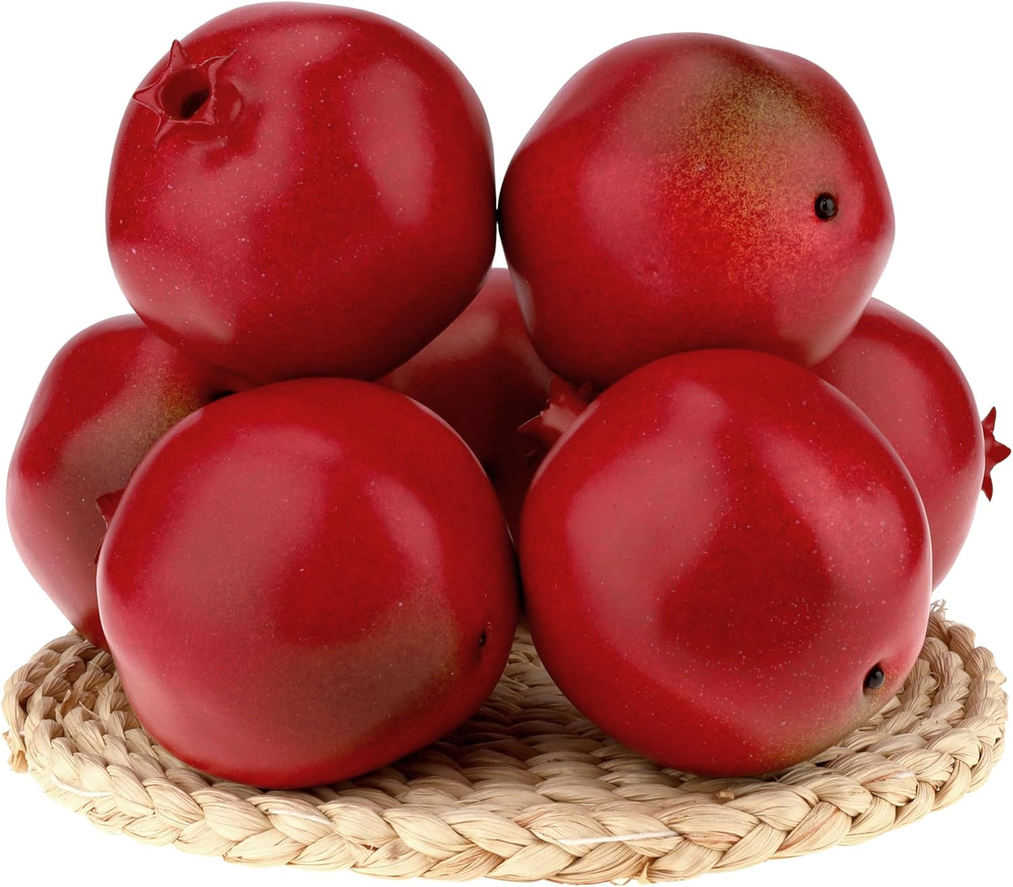 6pcs Artificial Peach Decoration Fake Nectarine Fruit Display Faux Lifelike Fruits Ornament Home Party Kitchen Christmas