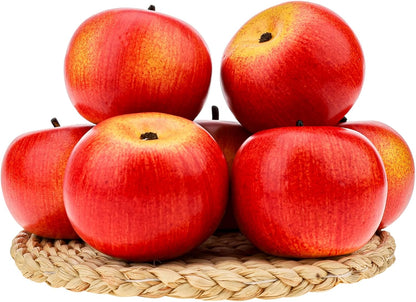 6pcs Artificial Peach Decoration Fake Nectarine Fruit Display Faux Lifelike Fruits Ornament Home Party Kitchen Christmas