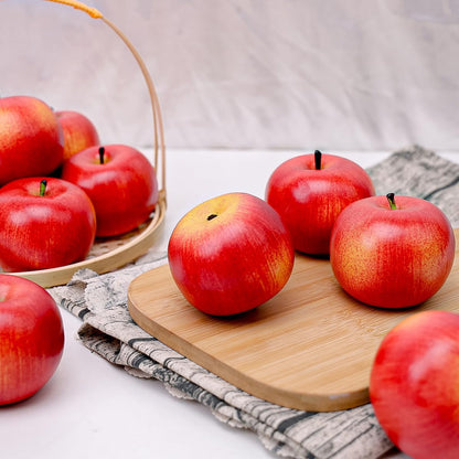 6pcs Artificial Peach Decoration Fake Nectarine Fruit Display Faux Lifelike Fruits Ornament Home Party Kitchen Christmas