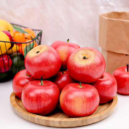 6pcs Artificial Peach Decoration Fake Nectarine Fruit Display Faux Lifelike Fruits Ornament Home Party Kitchen Christmas