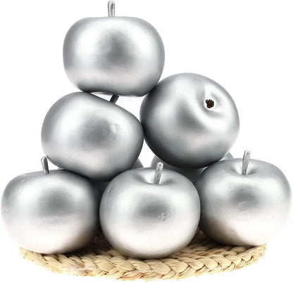 6pcs Artificial Peach Decoration Fake Nectarine Fruit Display Faux Lifelike Fruits Ornament Home Party Kitchen Christmas