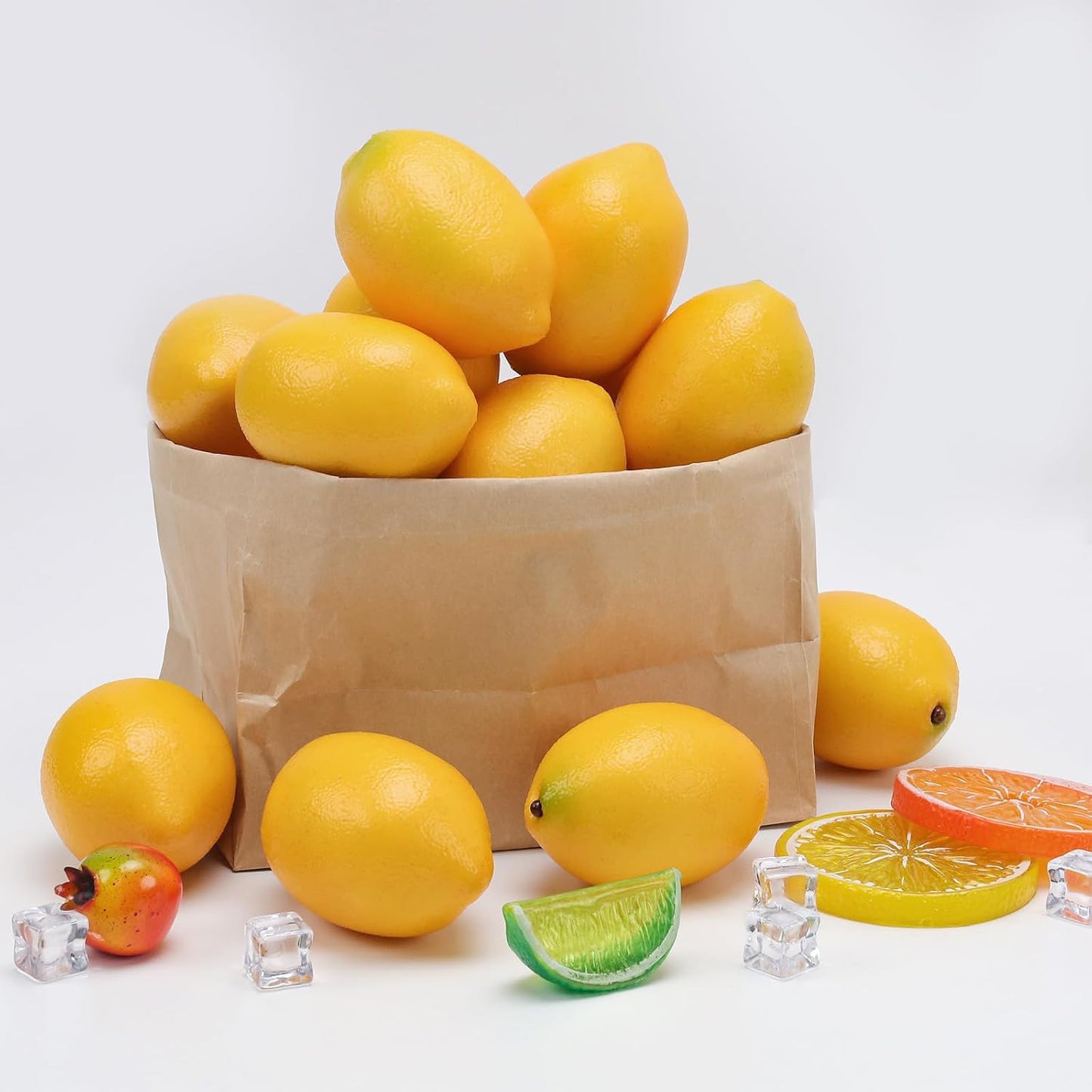 6pcs Artificial Peach Decoration Fake Nectarine Fruit Display Faux Lifelike Fruits Ornament Home Party Kitchen Christmas