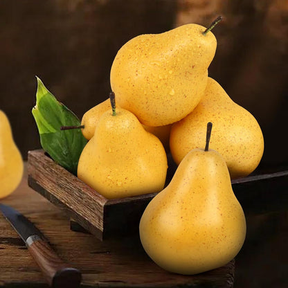 6pcs Artificial Peach Decoration Fake Nectarine Fruit Display Faux Lifelike Fruits Ornament Home Party Kitchen Christmas