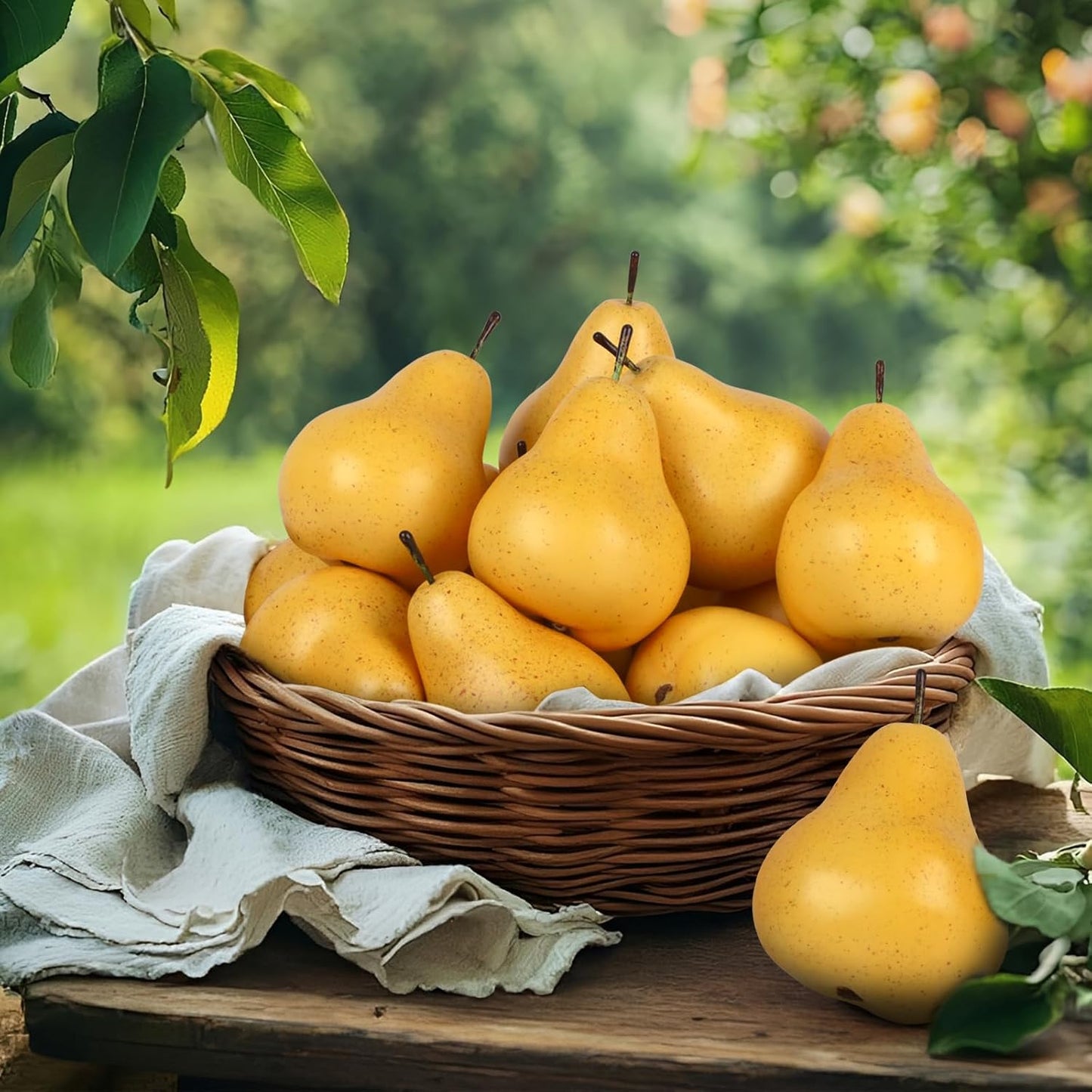 6pcs Artificial Peach Decoration Fake Nectarine Fruit Display Faux Lifelike Fruits Ornament Home Party Kitchen Christmas