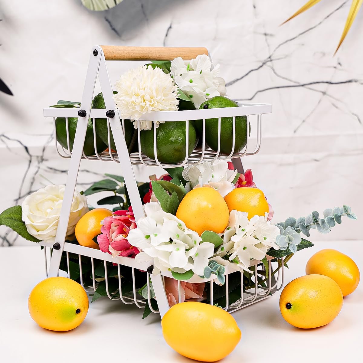 6pcs Artificial Peach Decoration Fake Nectarine Fruit Display Faux Lifelike Fruits Ornament Home Party Kitchen Christmas