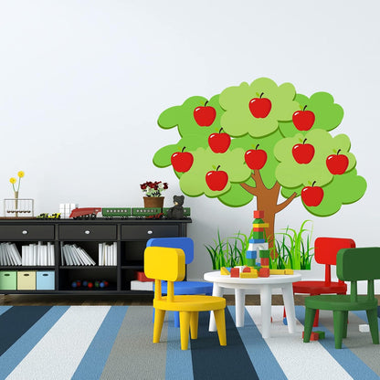 Apple Tree Bulletin Board Fall Cutout Classroom Church, Red