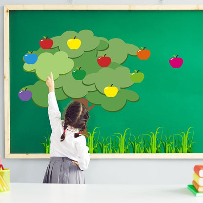 Apple Tree Bulletin Board Fall Cutout Classroom Church, Red