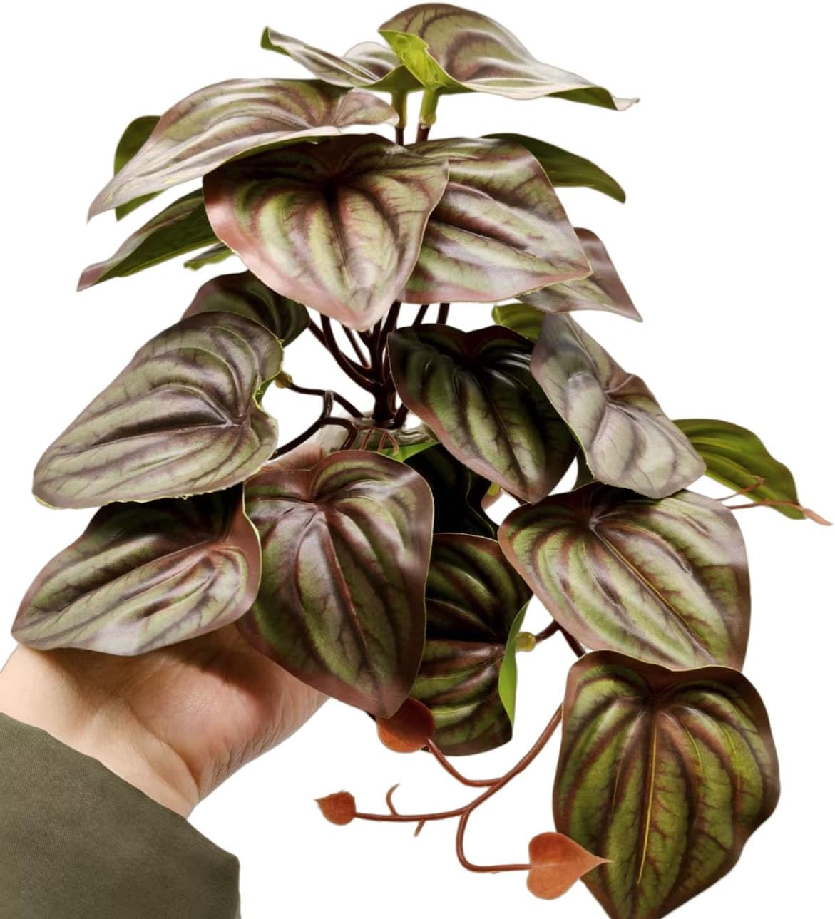 Fake Reptile Plants for Terrarium,Habitat Decor,Artificial Plant | Reptile Terrarium Decor,Fake Plants with Base for Bearded Dragon Gecko Tortoise Snake Tank Accessories-Monstera