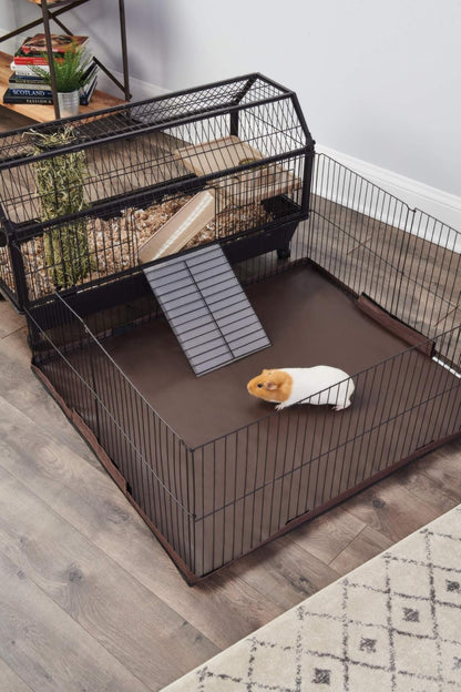 Oxbow Play Yard Floor Cover, Guinea Pig Cage Liner, Leakproof, 39 x 35 in