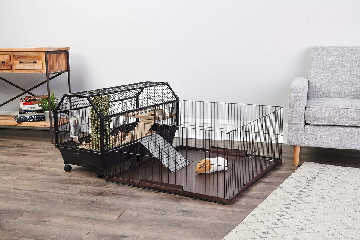 Oxbow Play Yard Floor Cover, Guinea Pig Cage Liner, Leakproof, 39 x 35 in