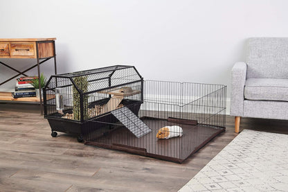 Oxbow Play Yard Floor Cover, Guinea Pig Cage Liner, Leakproof, 39 x 35 in