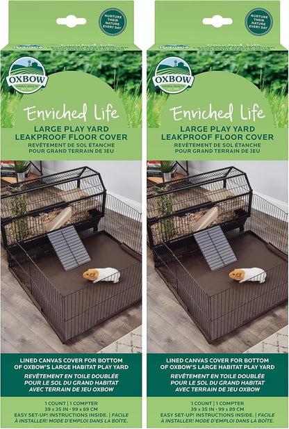 Oxbow Play Yard Floor Cover, Guinea Pig Cage Liner, Leakproof, 39 x 35 in