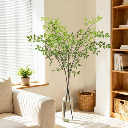 21" Real Touch Blue Hydrangea Artificial Flowers with Stems, Fake Silk Flowers for Outdoors, Artificial Flowers for Home Decor Wedding Bouquets Centerpieces Vase