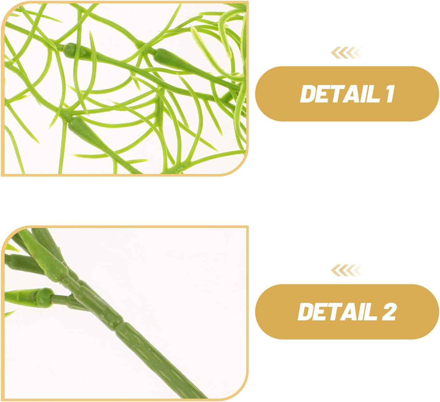 6pcs 34-inch Realistic Artificial Succulents Moss, Large Spanish Hanging Plant Vine for Indoor Home Garden Decor, Terrarium, Wreath & DIY Crafts