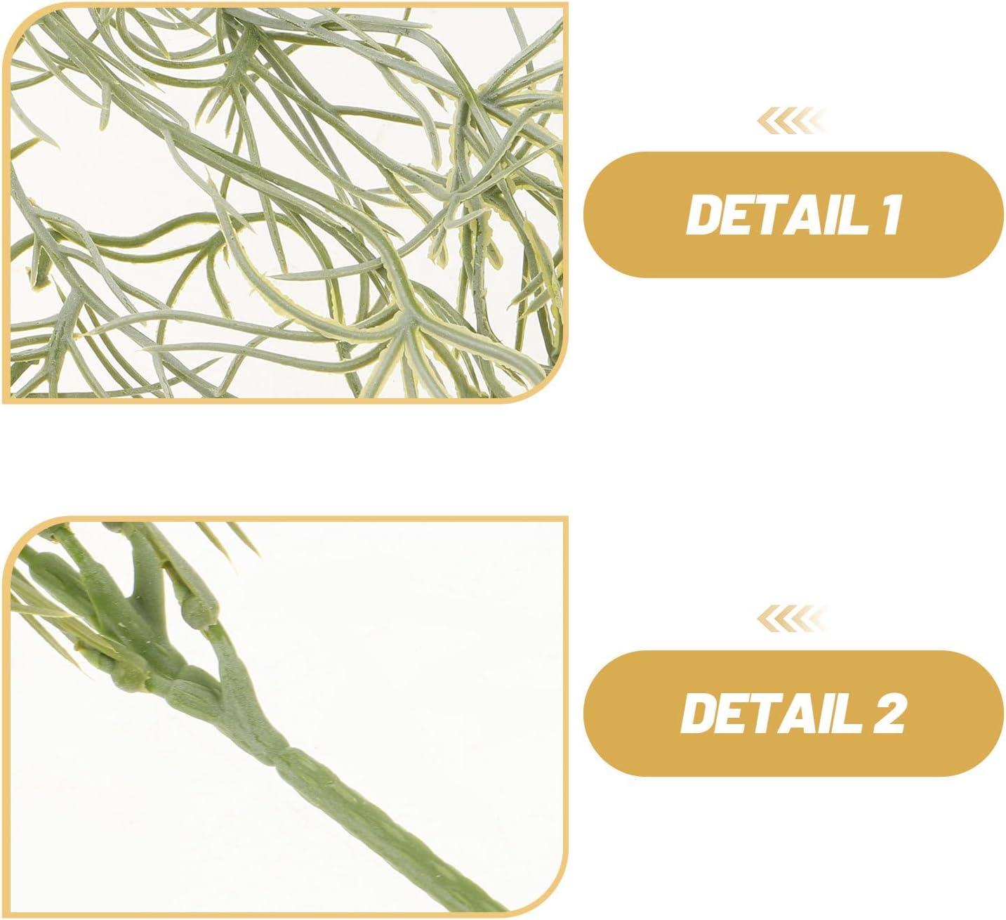 6pcs 34-inch Realistic Artificial Succulents Moss, Large Spanish Hanging Plant Vine for Indoor Home Garden Decor, Terrarium, Wreath & DIY Crafts