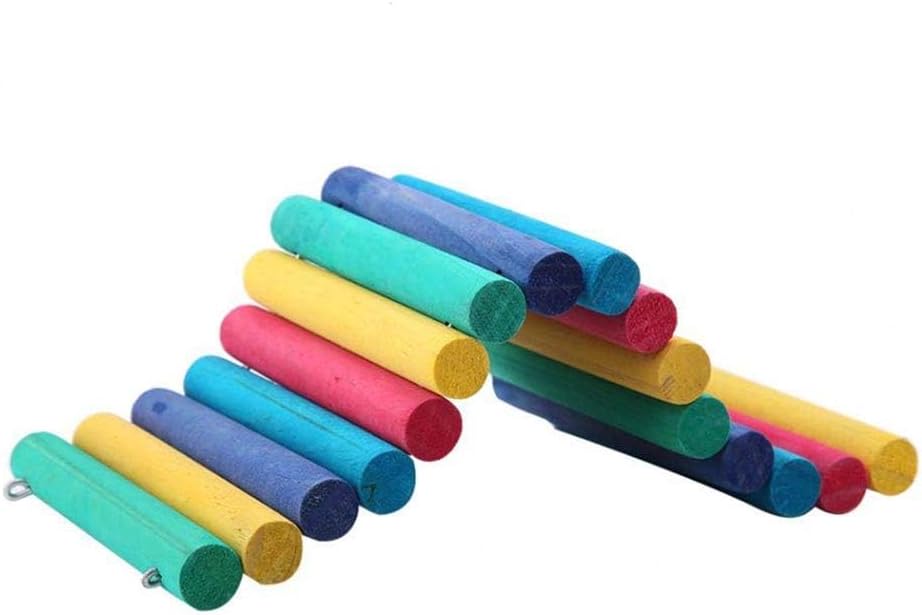 PIVBY Hamster Bridge Wooden Mouse Ladder Natural Rat Chew Rodents Toys for Chinchillas Guinea Pigs Hamster Mouse Rat Small Animal (2Pack)