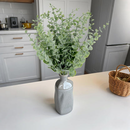 20pcs Eucalyptus Stems Artificial Eucalyptus Leaves Stems Artificial Fake Flowers for Home Office Flowers Bouquet Centerpiece Wedding Decoration Christmas Decor 2026