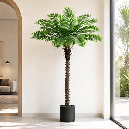 6FT Artificial Phoenix Palm Tree for Outdoors, Tall Fake Palm Tree