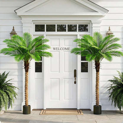 6FT Artificial Phoenix Palm Tree for Outdoors, Tall Fake Palm Tree