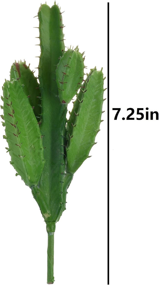 Bluecell 2pcs Real Looking Artificial Cactus Plant DIY Material for Home Decoration Flower Arrangement