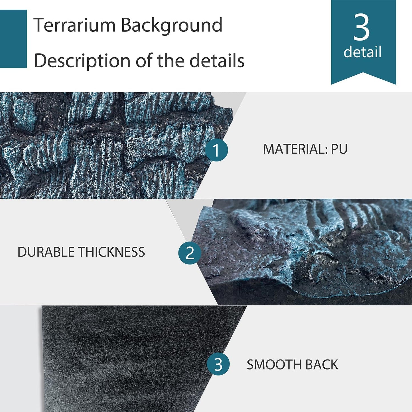 17.7x11.8in Rock Terrarium Background,3D Reptile Tank Background Board,Amphibian Stereo Backdrop Wall,Lizard Snake Gecko Spider Fish pet silo Background Decorative Panel(Paleyellow)