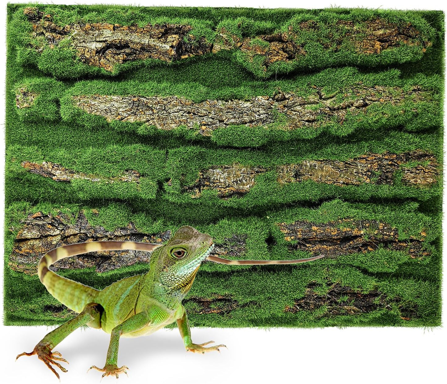 17.7x11.8in Rock Terrarium Background,3D Reptile Tank Background Board,Amphibian Stereo Backdrop Wall,Lizard Snake Gecko Spider Fish pet silo Background Decorative Panel(Paleyellow)