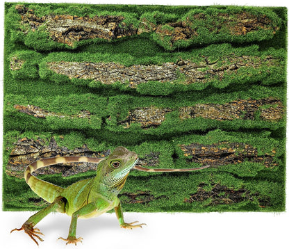 17.7x11.8in Rock Terrarium Background,3D Reptile Tank Background Board,Amphibian Stereo Backdrop Wall,Lizard Snake Gecko Spider Fish pet silo Background Decorative Panel(Paleyellow)