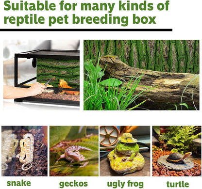 17.7x11.8in Rock Terrarium Background,3D Reptile Tank Background Board,Amphibian Stereo Backdrop Wall,Lizard Snake Gecko Spider Fish pet silo Background Decorative Panel(Paleyellow)