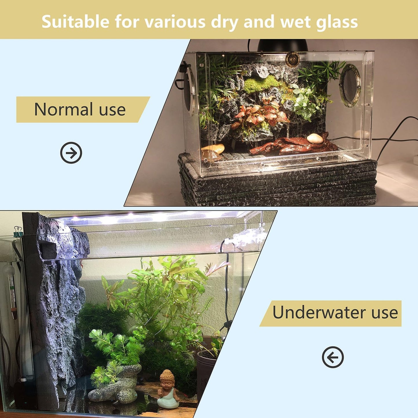 17.7x11.8in Rock Terrarium Background,3D Reptile Tank Background Board,Amphibian Stereo Backdrop Wall,Lizard Snake Gecko Spider Fish pet silo Background Decorative Panel(Paleyellow)