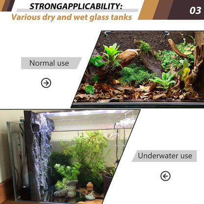 17.7x11.8in Rock Terrarium Background,3D Reptile Tank Background Board,Amphibian Stereo Backdrop Wall,Lizard Snake Gecko Spider Fish pet silo Background Decorative Panel(Paleyellow)