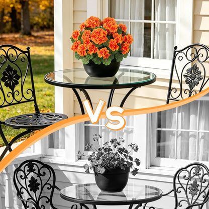 Artificial Geranium Flowers for Outdoors Fall Decoration