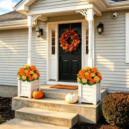 Artificial Geranium Flowers for Outdoors Fall Decoration