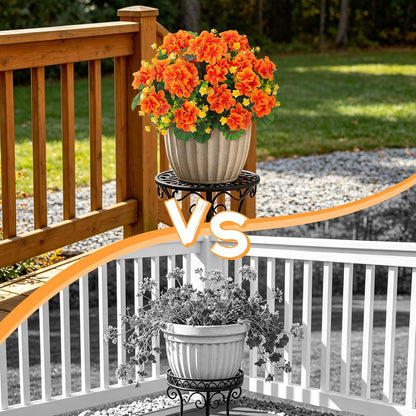 Artificial Geranium Flowers for Outdoors Fall Decoration