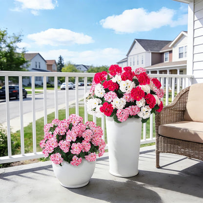 Artificial Geranium Flowers for Outdoors Fall Decoration