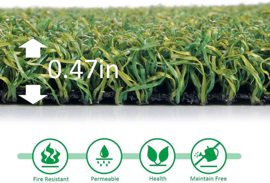 Pro Putting Green Golf Artificial Grass Turf - Indoor Outdoor Golf Training Mat, Synthetic Fake Grass for Baseball Football Gym Sports