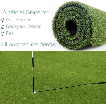 Pro Putting Green Golf Artificial Grass Turf - Indoor Outdoor Golf Training Mat, Synthetic Fake Grass for Baseball Football Gym Sports