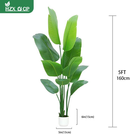 Bird of Paradise Plant Artificial 6ft,Faux Plants Indoor Tall with 12 Trunks - The Perfect Indoor Silk Floor Plant for Home Decor in Living Room, Office, and Bedroom (6FT Bird of Paradise)