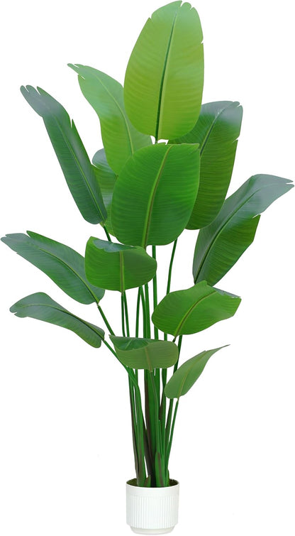 Bird of Paradise Plant Artificial 6ft,Faux Plants Indoor Tall with 12 Trunks - The Perfect Indoor Silk Floor Plant for Home Decor in Living Room, Office, and Bedroom (6FT Bird of Paradise)