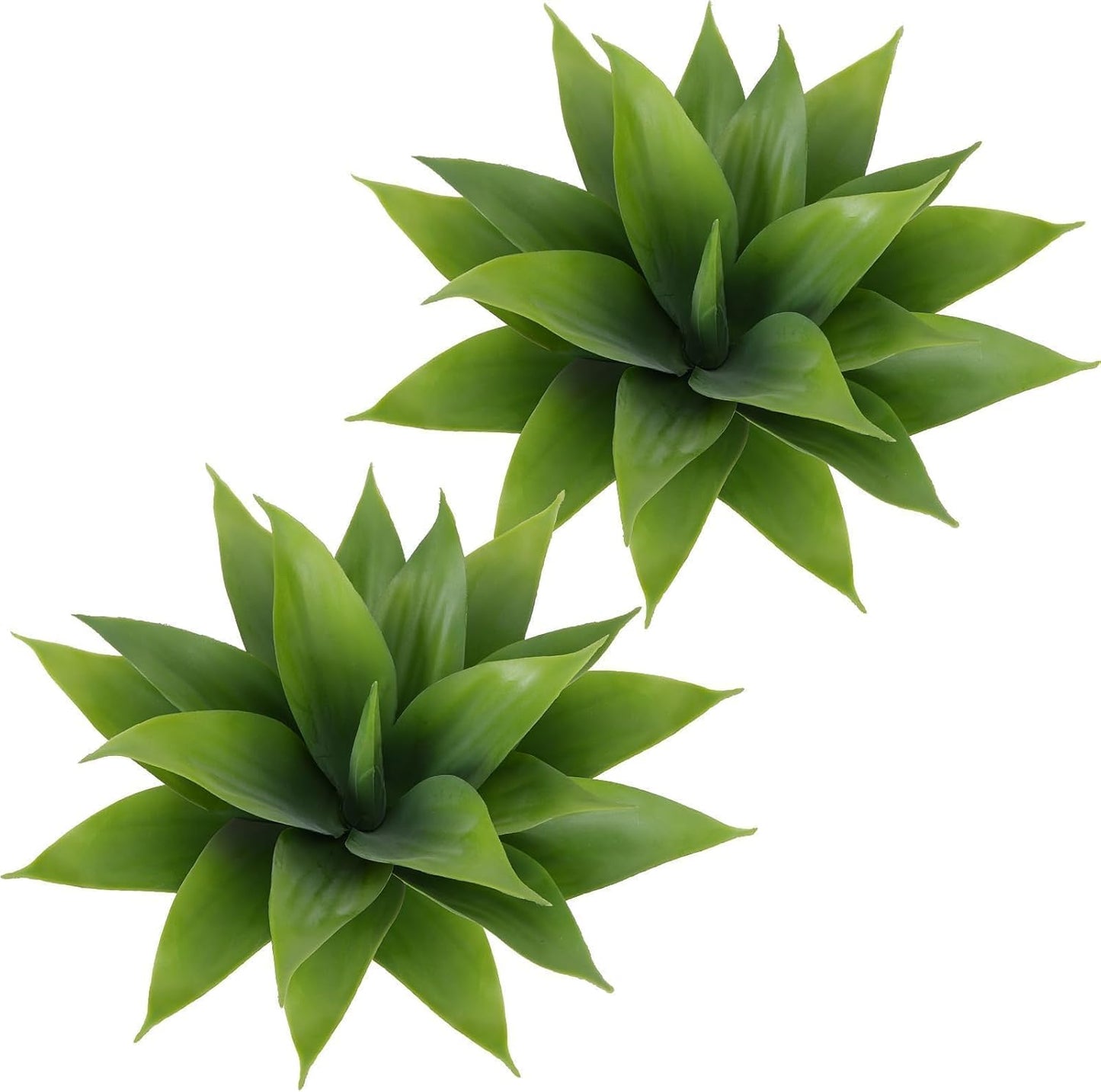 Agave Plant Artificial Faux Cactus Plants Indoor 13.7" Succulents Outdoor | UV Resistan Spiked Artificial Outdoor Plants for Planters Patio Office Table Farmhouse Home Decor