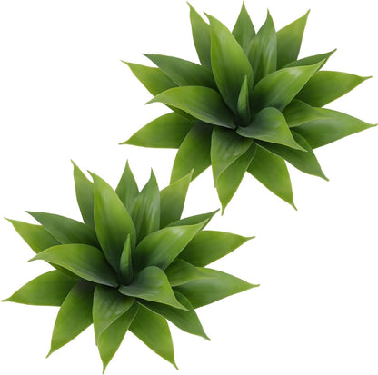 Agave Plant Artificial Faux Cactus Plants Indoor 13.7" Succulents Outdoor | UV Resistan Spiked Artificial Outdoor Plants for Planters Patio Office Table Farmhouse Home Decor