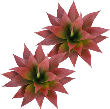 Agave Plant Artificial Faux Cactus Plants Indoor 13.7" Succulents Outdoor | UV Resistan Spiked Artificial Outdoor Plants for Planters Patio Office Table Farmhouse Home Decor