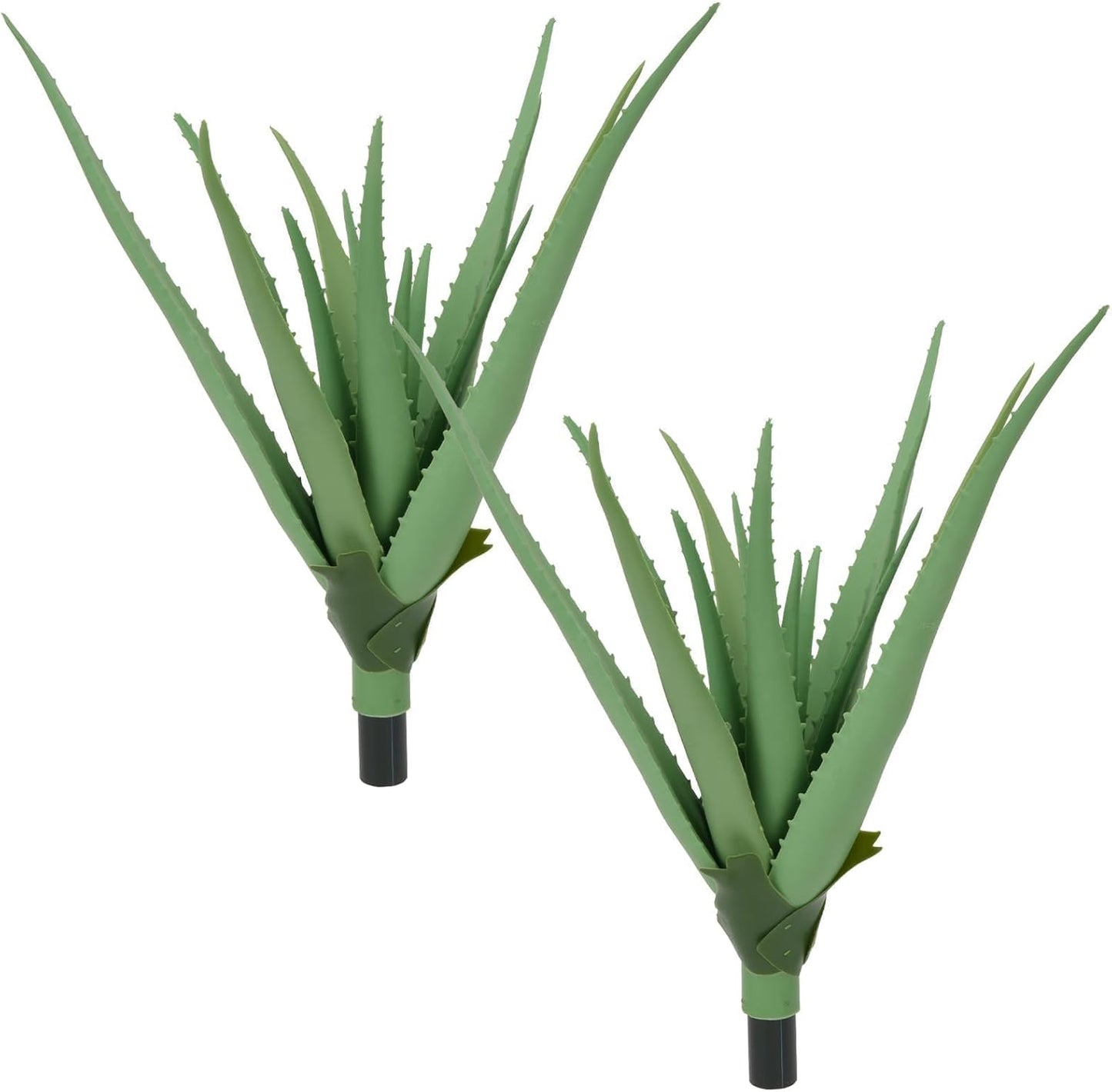 Agave Plant Artificial Faux Cactus Plants Indoor 13.7" Succulents Outdoor | UV Resistan Spiked Artificial Outdoor Plants for Planters Patio Office Table Farmhouse Home Decor