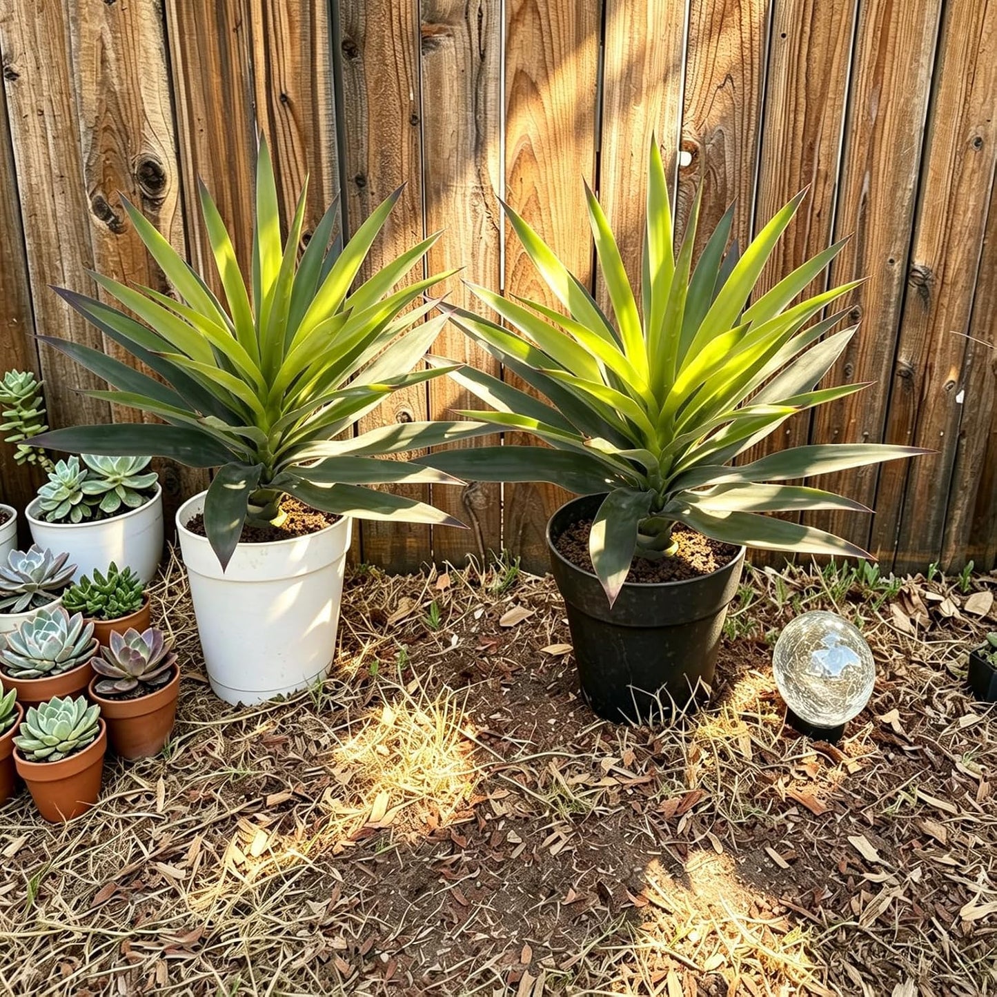 Agave Plant Artificial Faux Cactus Plants Indoor 13.7" Succulents Outdoor | UV Resistan Spiked Artificial Outdoor Plants for Planters Patio Office Table Farmhouse Home Decor