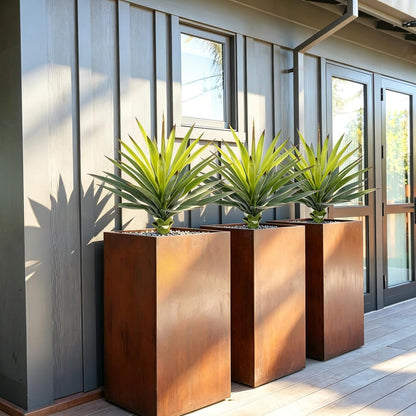 Agave Plant Artificial Faux Cactus Plants Indoor 13.7" Succulents Outdoor | UV Resistan Spiked Artificial Outdoor Plants for Planters Patio Office Table Farmhouse Home Decor